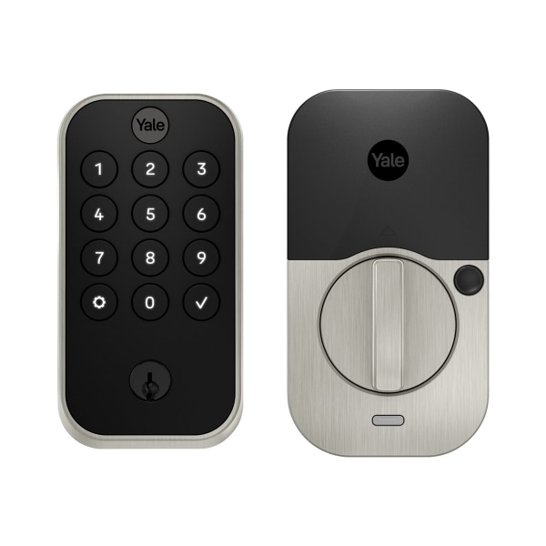 Yale - Assure Lock 2 - Smart Lock Wi-Fi Deadbolt with Push Button Keypad | Key Access - Satin Nickel