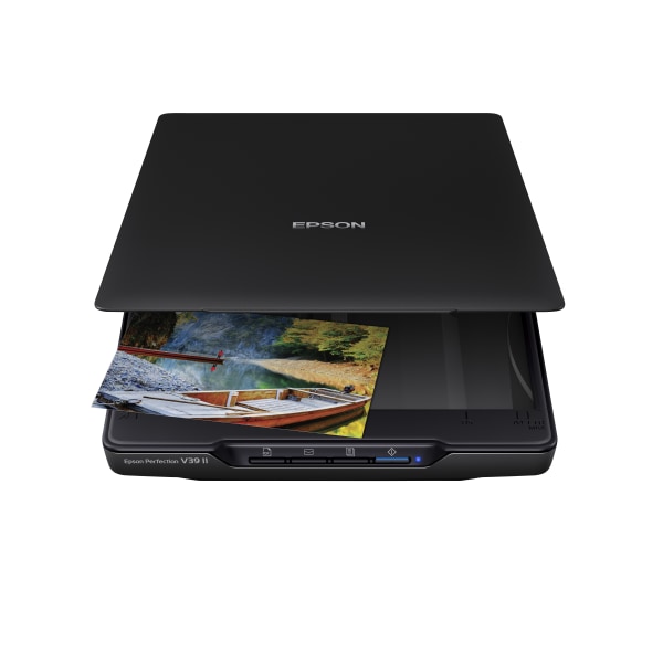 Epson® Perfection V39 II Color Photo And Document Flatbed Scanner, Black, B11B268201