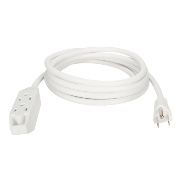 QVS 3-Outlet 3-Prong 15ft Power Extension Cord