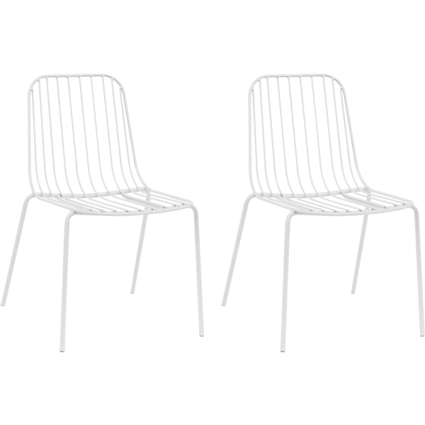 Ace Childrens Activity Chairs, White, Set Of 2 Chairs
