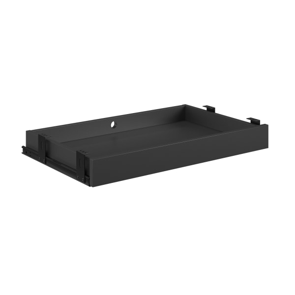 Sauder® Pencil Drawer For Affirm Desks, 3"H x 28"W x 16-1/3"D, Black