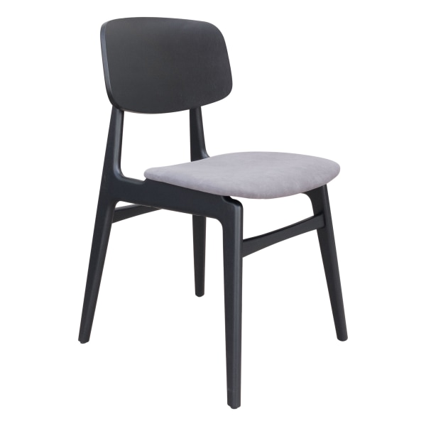 Zuo Modern Othello Wood Dining Chairs, Black, Set Of 2 Dining Chairs -  109212