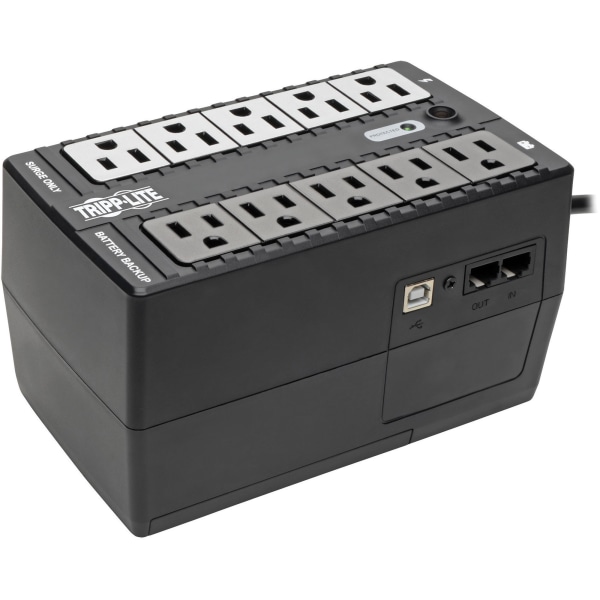 Tripp Lite INTERNET550U 8-Outlet Standby Uninterruptible Power Supply, 550VA/300 Watts