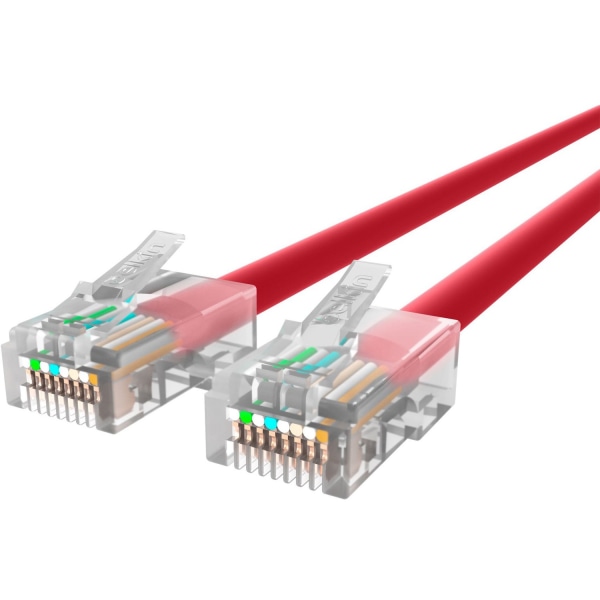 UPC 722868153369 product image for Belkin Cat5e Patch Cable - RJ-45 Male - RJ-45 Male - 12ft - Red | upcitemdb.com