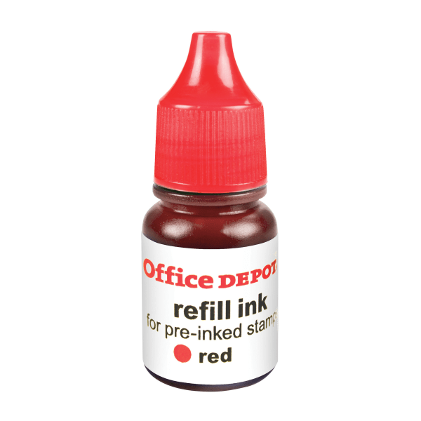 Office Depot Brand PreInk Refill Ink Red Pack Of 2 Refills
