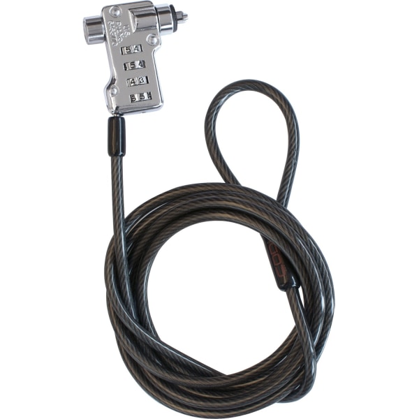 CODi 4-Digit Combination Cable Lock for Desktops/Mobile Devices, 6 ft. (A02003) | Quill