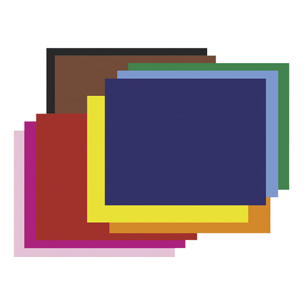 Pacon® Railroad Board  4-Ply  22  x 28   10 Color Assortment  Pack of 25  Paper Poster Boards