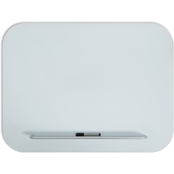 U Brands Magnetic White Glass  Dry Erase Board Frameless, 48x36 - 4849U00-01 - Office Supplies White dry-erase magnetic glass board allows for a  sku 4849U00-01