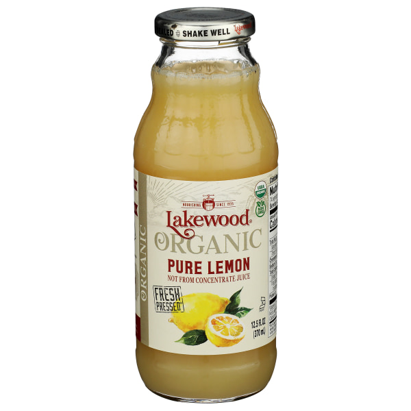 Lakewood Organic Juice Lemon 12.5 Fl Oz 1 Ct