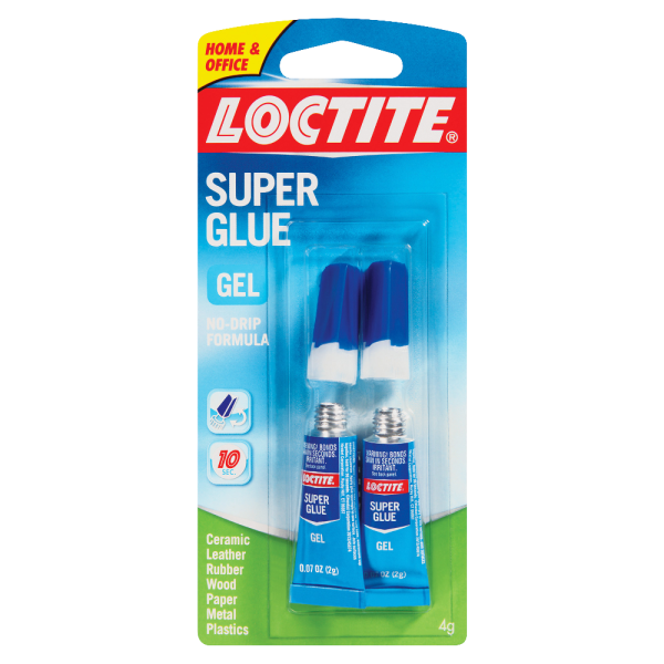 Loctite� Gel No-Drip Super Glue, 0.14 Oz, Clear, Pack Of...
