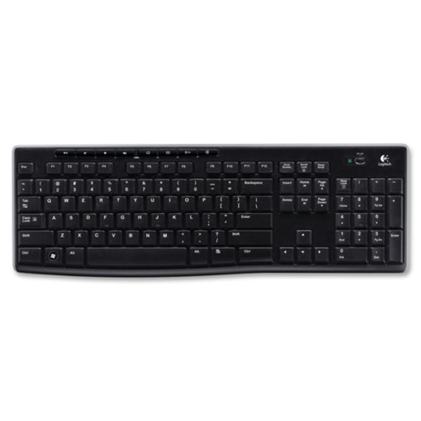 Logitech - K270 Full-size Wireless Membrane Keyboard - Black