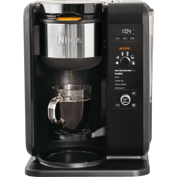 Ninja - 10-Cup Coffee Maker with Dishwasher Safe Component - Black/Stainless Steel
