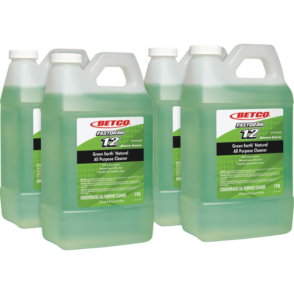 Betco® Green Earth Natural All Purpose Cleaner, Clean Scent, 67.6 Oz, Green, Carton Of 4 Bottles -  BET5360400WUOM