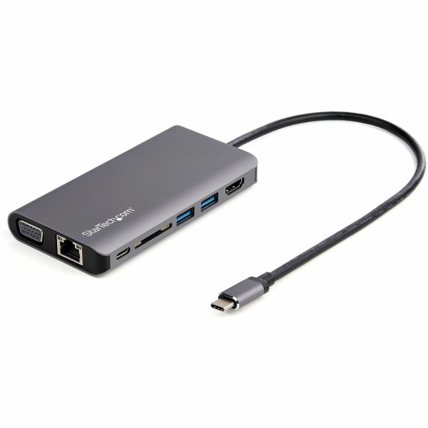 UPC 065030880244 product image for StarTech.com USB-C Multiport Adapter - HDMI or VGA - Attached 30 cm Host Cable - | upcitemdb.com