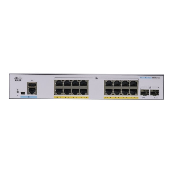 UPC 889728294171 product image for Cisco Business 350 Series CBS350-16P-E-2G - Switch - L3 - managed - 16 x 10/100/ | upcitemdb.com