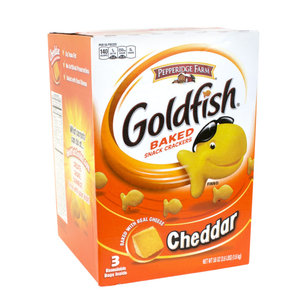 Goldfish Cheddar Crackers, 58 oz., 3 Packs/Box (220-00430)