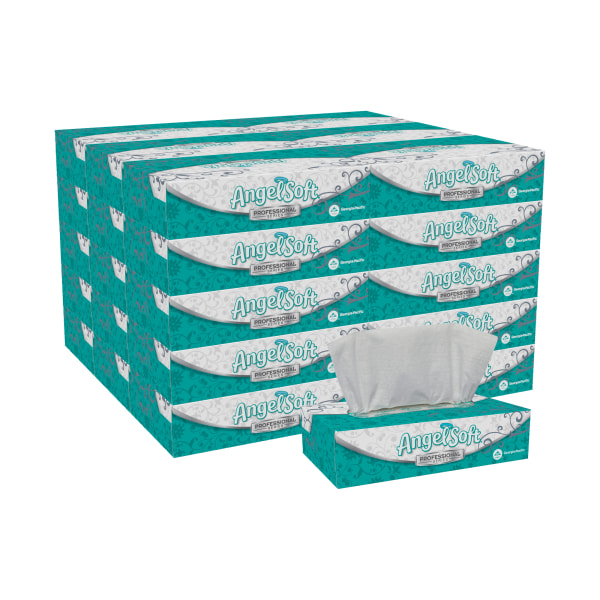 Angel Soft PS Angel Soft ps Facial Tissue  White  100 Sheets