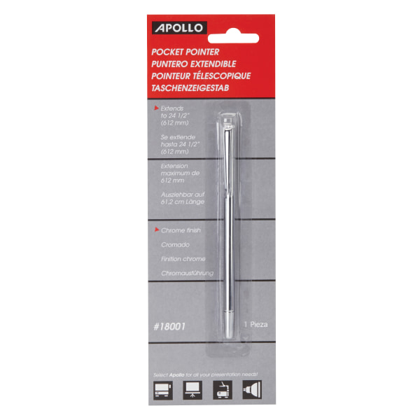 Apollo Pocket Presentation Pointer, Chrome