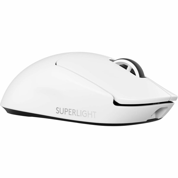Logitech G PRO X Superlight 2 Lightspeed Gaming Mouse - Opto-mechanical - Wireless - Rechargeable - White - 910006636
