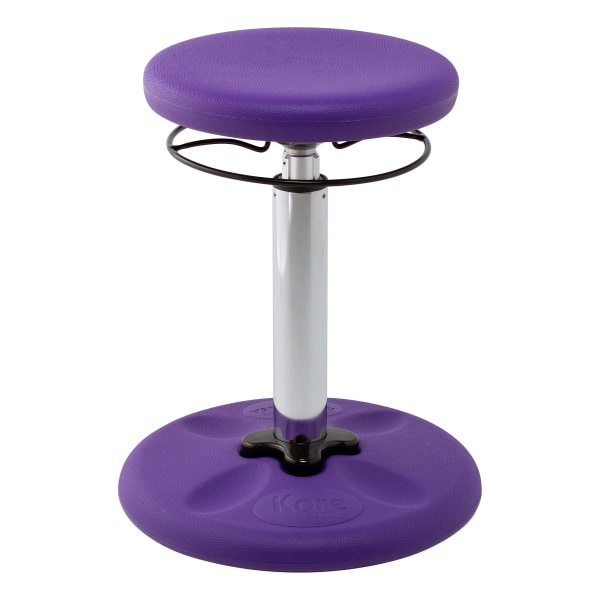 Kore Kids Adjustable Wobble Chair, 15-1/2"" to 21-1/2""H, Purple -  KOR2599