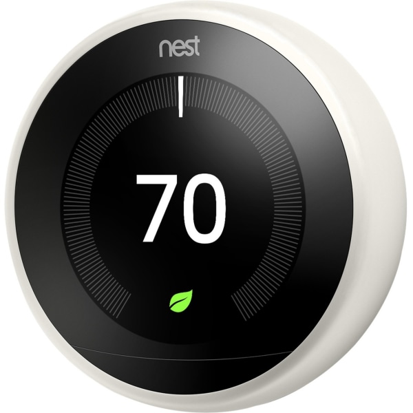 Google™ Nest Programmable Learning Thermostat with Temperature Sensor, 3rd Generation, White -  T3017US