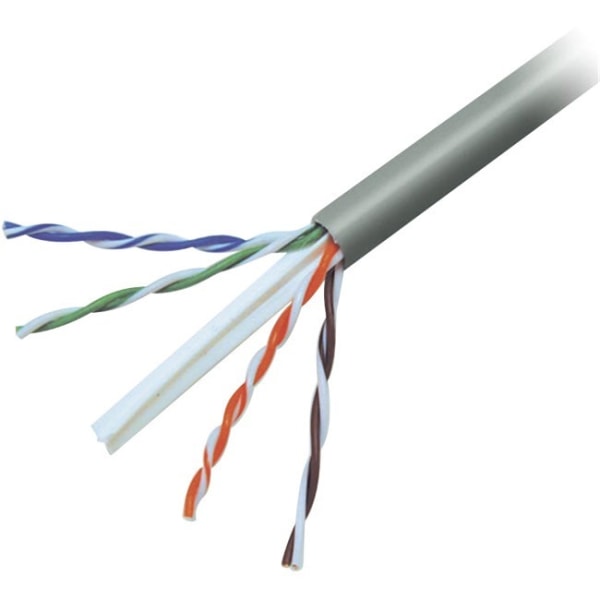 Belkin Category 6 Plenum Solid Bulk Cable  500 ft Category 6 Network Cable for Network Device ATM  First End Bare Wire  Second End Bare Wire  1