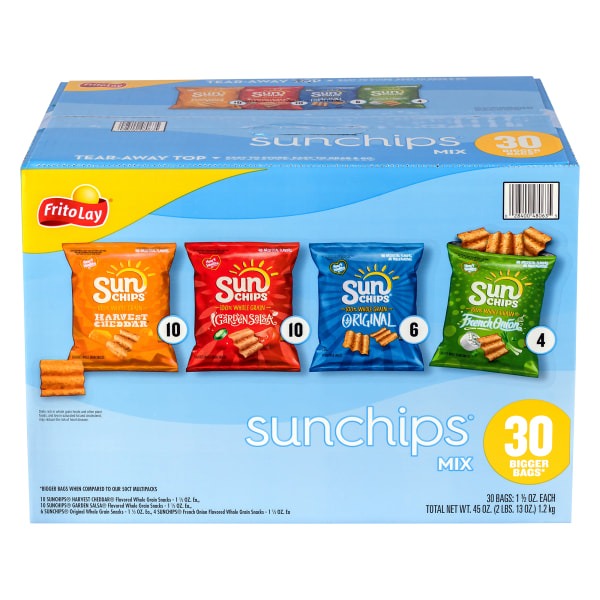 FritoLay Sunchips Variety Pack 15 Oz Bags Assorted Flavors Pack Of 30 Bags