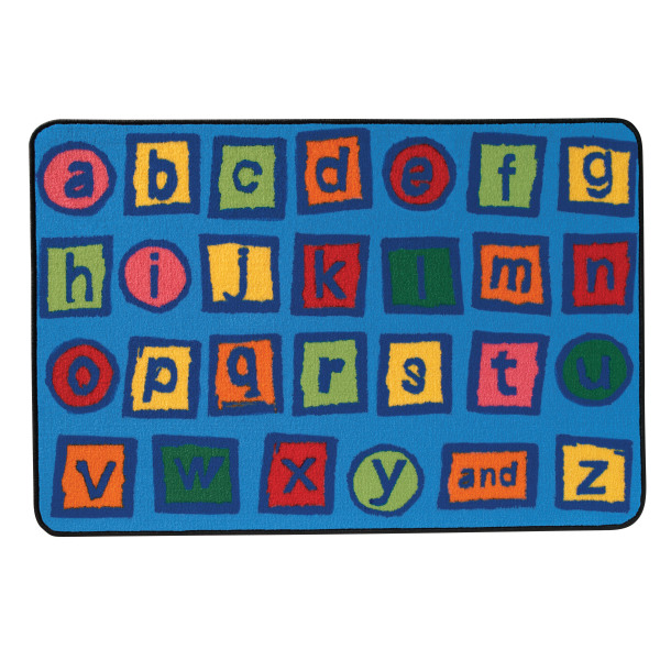 Carpets for Kids® KID$Value Rugs™ Alphabet Blocks Rug, 3' x 4 1/2' , Blue -  36.09