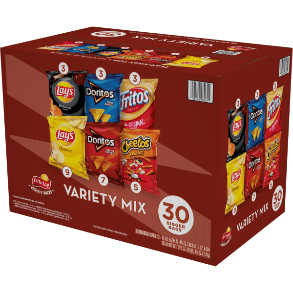 UPC 028400697163 product image for Frito-Lay® Variety Pack, Classic Chips, 1.0 Oz, Pack of 30 Bags | upcitemdb.com