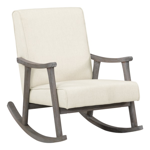 Office Star Gainsborough Rocker, Linen/Brushed Gray