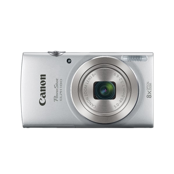 Canon – PowerShot ELPH 180 20.0-Megapixel Digital Camera – Silver