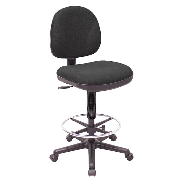 Lorell Adjustable Multi Drafting Stool,23-1/2WX24-1/2DX38-48H, Black | Quill