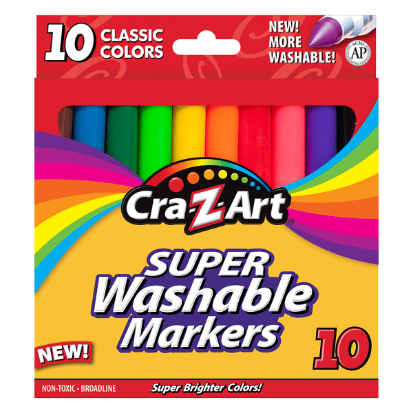 Cra Z Art Glitter N Metallic Markers Assorted Colors Pack Of 12 Markers -  Office Depot