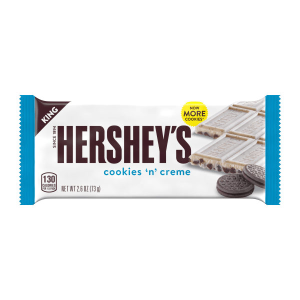 Hershey's® Cookies 'N' Creme King Bar, 2.6 Oz -  19639