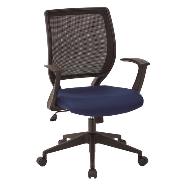 Office Star Work Smart Mesh Task Chair, Navy/Black