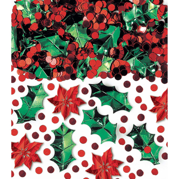 UPC 048419663034 product image for Amscan Christmas Botanical Metallic Confetti, 2.5 Oz, Multicolor, Pack Of 3 Bags | upcitemdb.com