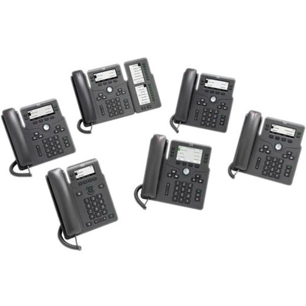 UPC 889728223553 product image for Cisco 6861 IP Phone - Corded - Corded/Cordless - Wi-Fi - Wall Mountable - Charco | upcitemdb.com