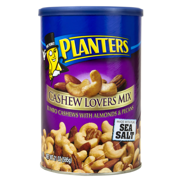 UPC 029000016040 product image for Planters Cashew Lovers Mix With Sea Salt, 21-Oz Canister | upcitemdb.com