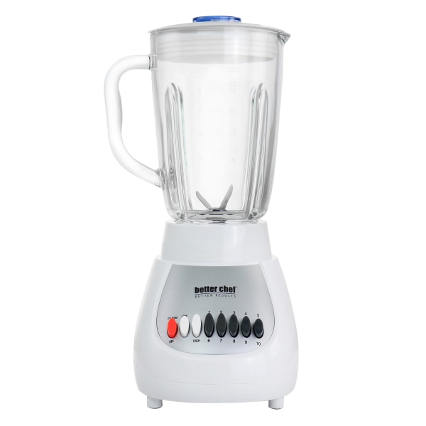 Photos - Mixer Better Chef 10-Speed Blender, White/Silver 995116849M