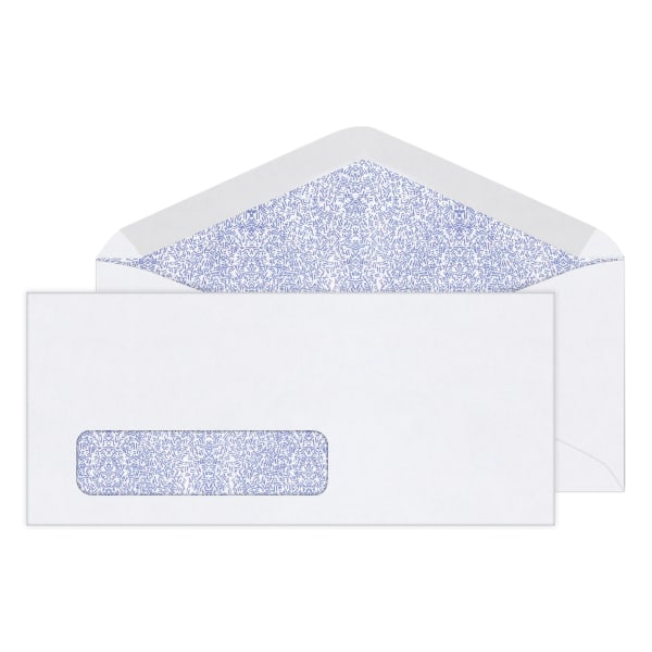 Office Depot Security Window Envelopes  #10 (4 1/8in. x 9 1/2in.)  White  Box Of 500  12017