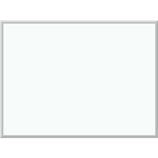 U Brands Non-Magnetic Melamine Dry Erase Board, 48 X 36, Silver Aluminum Frame