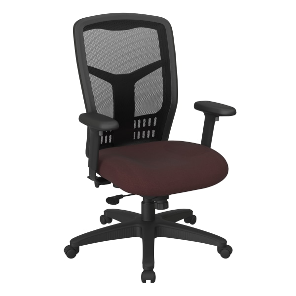 Office Star ProGrid Mesh High-Back Managers Chair, Icon Burgundy