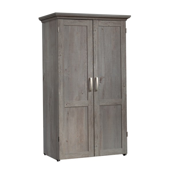 Sauder® Craft 36"W Storage Armoire And Stow Away Desk, Mystic Oak