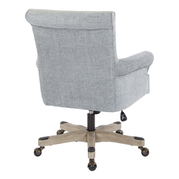 Office Star Megan Metal/Wood Office Chair, Mist