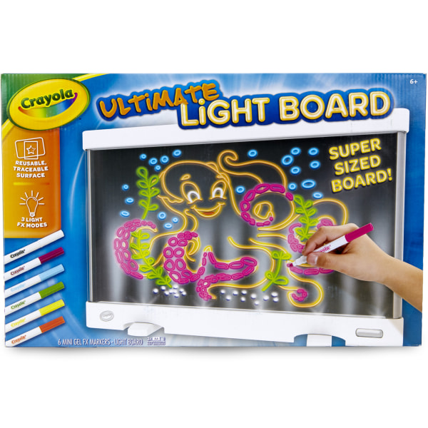 Crayola Ultimate Light Board Drawing Tablet Coloring Set  Light-Up Toys for Kids