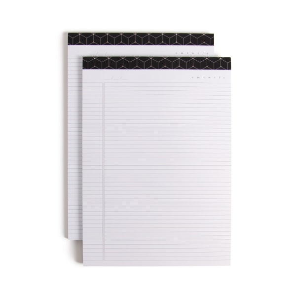 U Brands Fashion Letter-Size Padfolio Refill Pads, 8-1/2 x 11, College Ruled, 60 Sheets, Pack Of 2 Pads - 4947U01-12 - Office Supplies Prepare to take notes and jot down meeting times w sku 4947U01-12