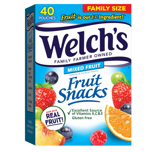 UPC 034856840688 product image for Welch's Fruit Snacks, Mixed Fruit, 0.8 Oz, Box Of 40 Fruit Snacks | upcitemdb.com