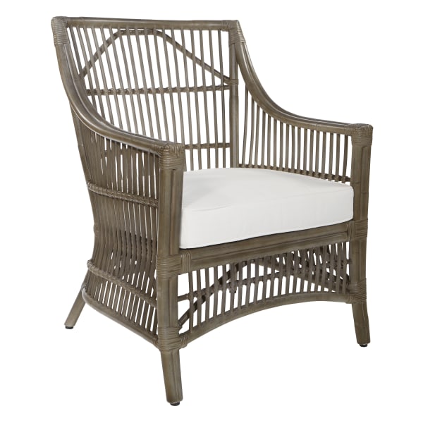 Office Star Maui Chair, Cream/Gray Wash