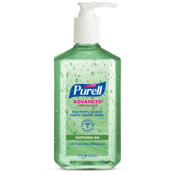 PURELL Advanced Instant Hand Sanitizer w/Aloe  12Oz Pump Bottle