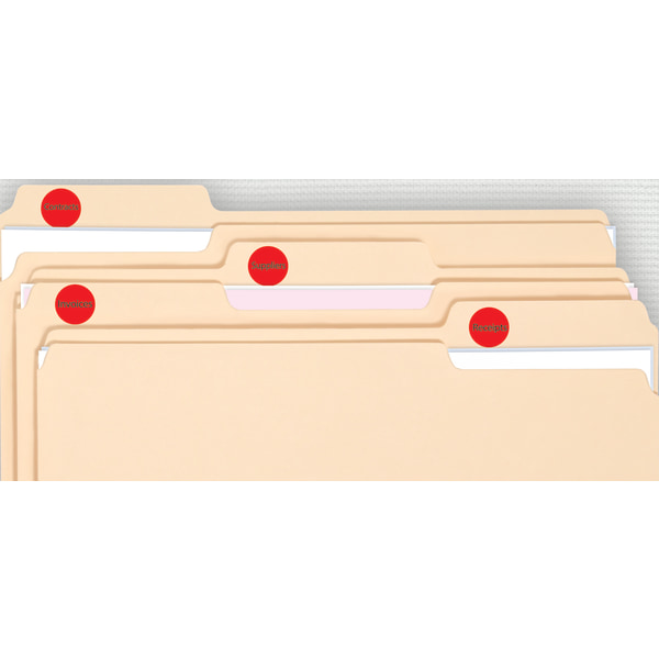 Office Depot Removable Round ColorCoding Labels, 3/4" Diam, Red, 1008Pack 735854987862 eBay